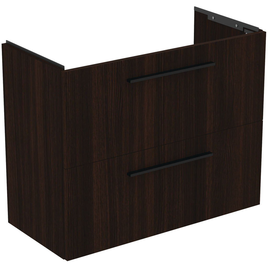 Ideal Standard i.Life S Wall Hung Vanity Unit 800mm 2 Drawers Coffee Oak