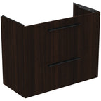 Ideal Standard i.Life S Wall Hung Vanity Unit 800mm 2 Drawers Coffee Oak