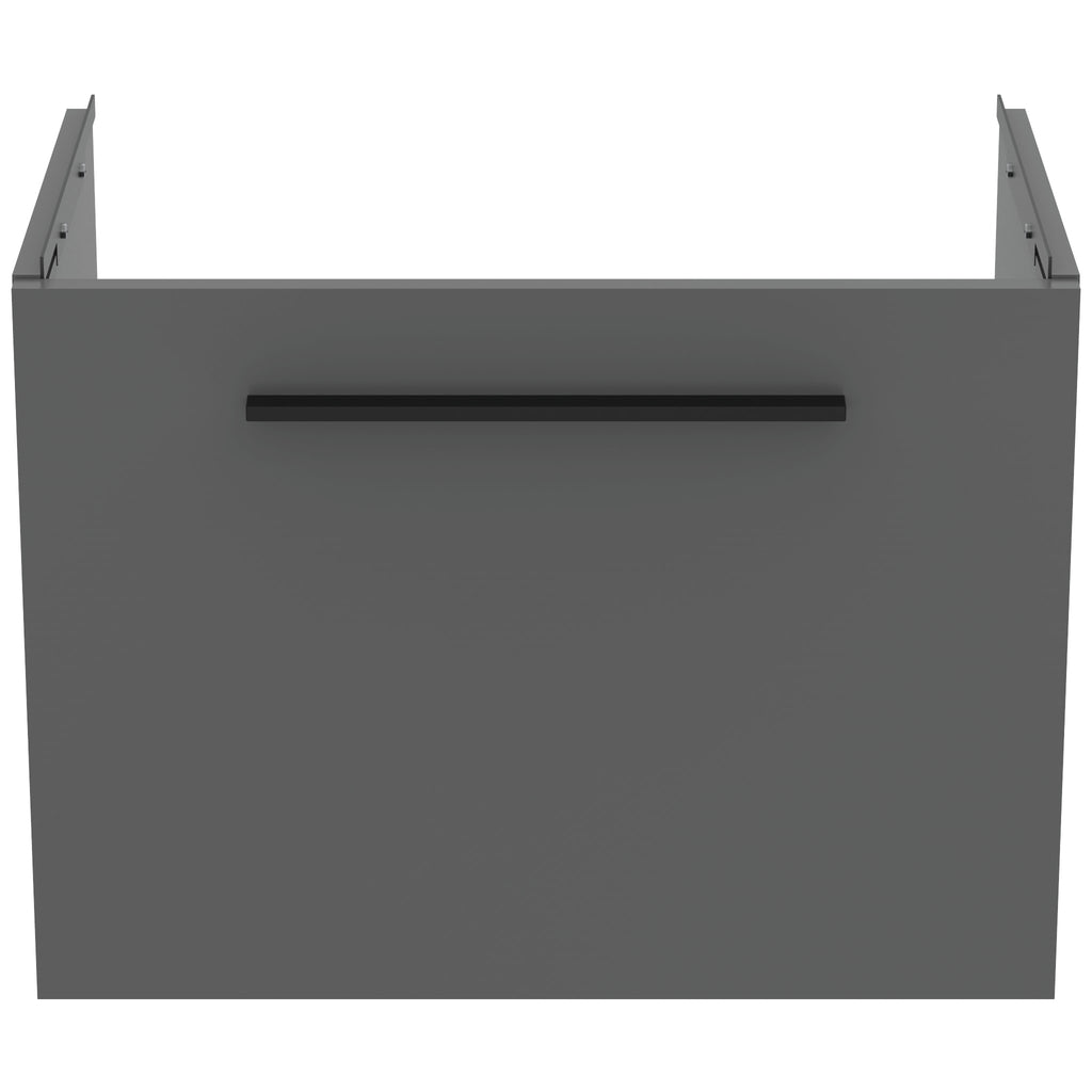 Ideal Standard i.Life S Wall Hung 1 Drawer Vanity Unit 600(W)mm Quartz Grey Matt