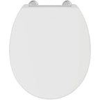 Armitage Shanks Contour 21 toilet seat and cover with top fixing hinges, white.