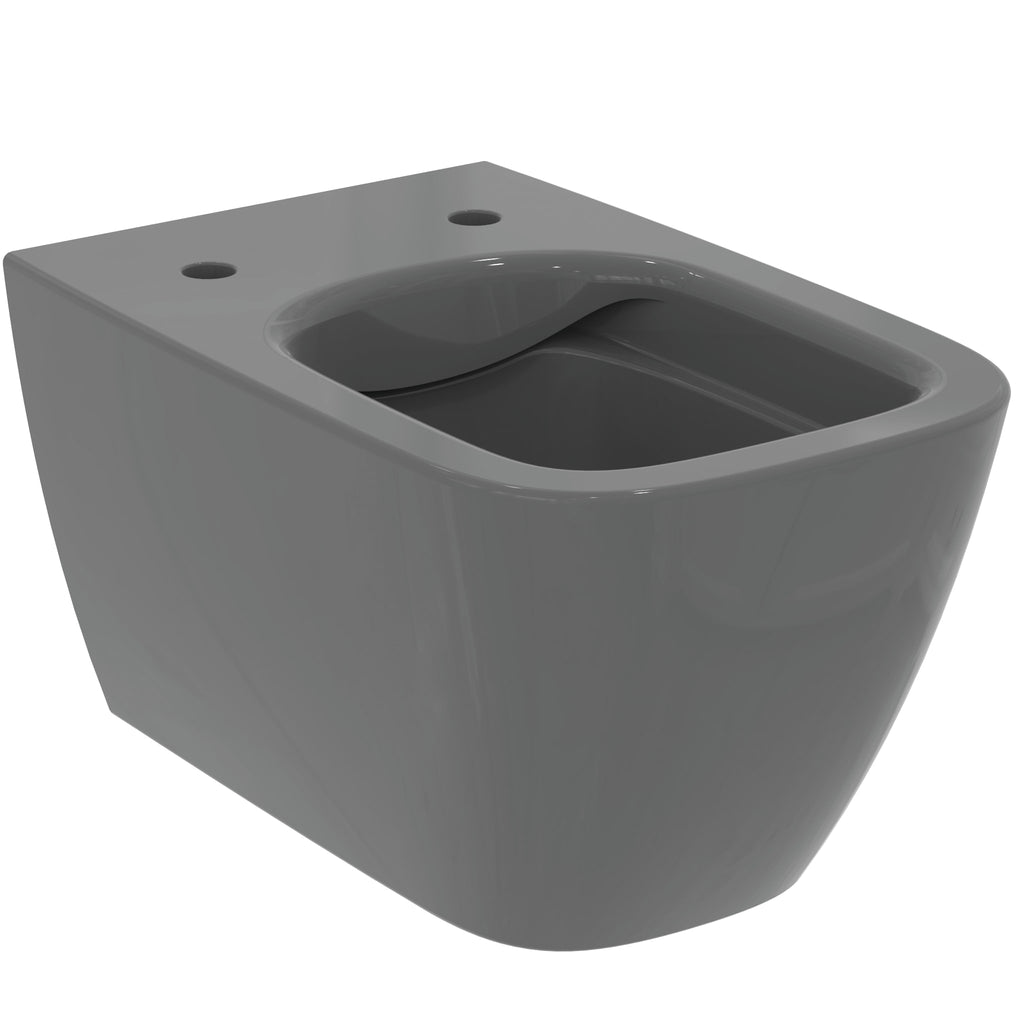 Ideal Standard i.Life B Wall Mounted Toilet With RimlS+ Technology, Gloss Grey