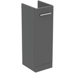 Ideal Standard i.Life A Slimline Pedestal Vanity Unit 225 x 260mm 1 Door Quartz Grey Matt