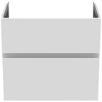 Ideal Standard Finesse 600mm X 380mm Wall Mounted Vanity Unit With 2 Drawers Matt White