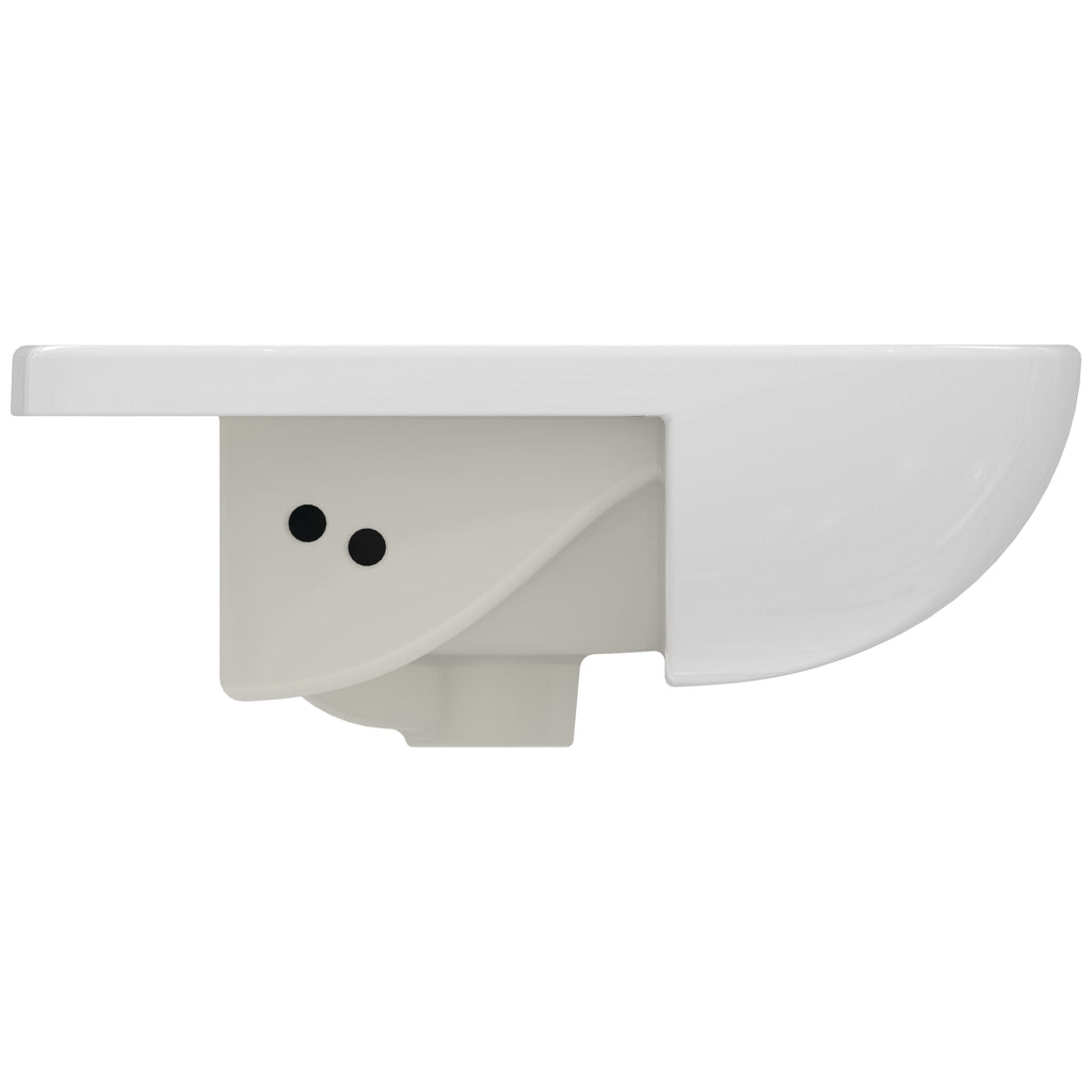Ideal Standard Tesi 55cm 1 taphole semi-countertop washbasin with overflow