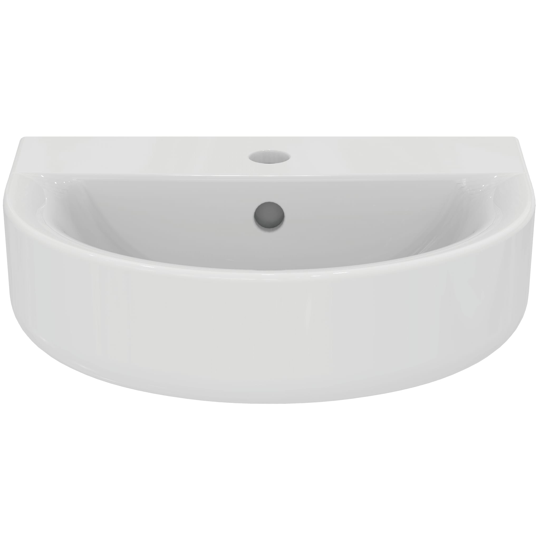 Ideal Standard Concept Arc 45cm 1 taphole handrinse washbasin with overflow