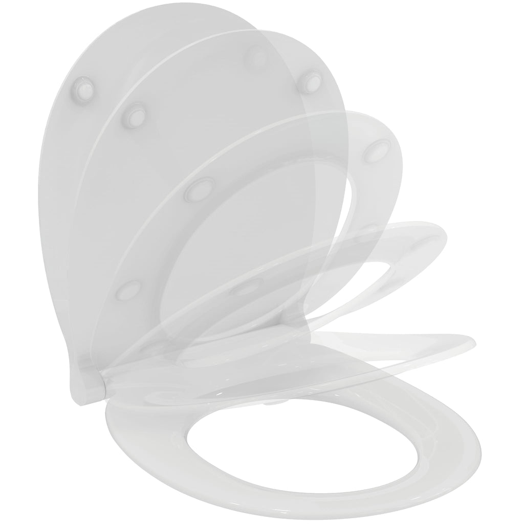 Armitage Shanks Contour 21+ slim toilet seat and cover, slow close
