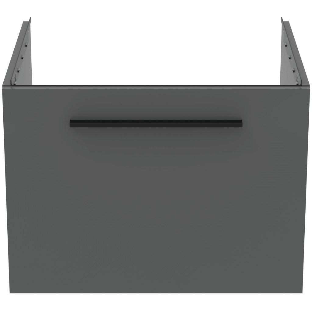 Ideal Standard i.Life B 600mm Wall Hung Vanity Unit With 1 Drawer Matt Quartz Grey