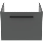 Ideal Standard i.Life B 600mm Wall Hung Vanity Unit With 1 Drawer Matt Quartz Grey