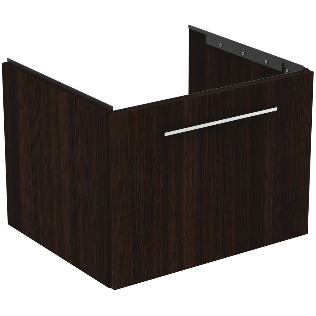 Ideal Standard i.Life B 600mm Wall Hung Vanity Unit With 1 Drawer Coffee Oak