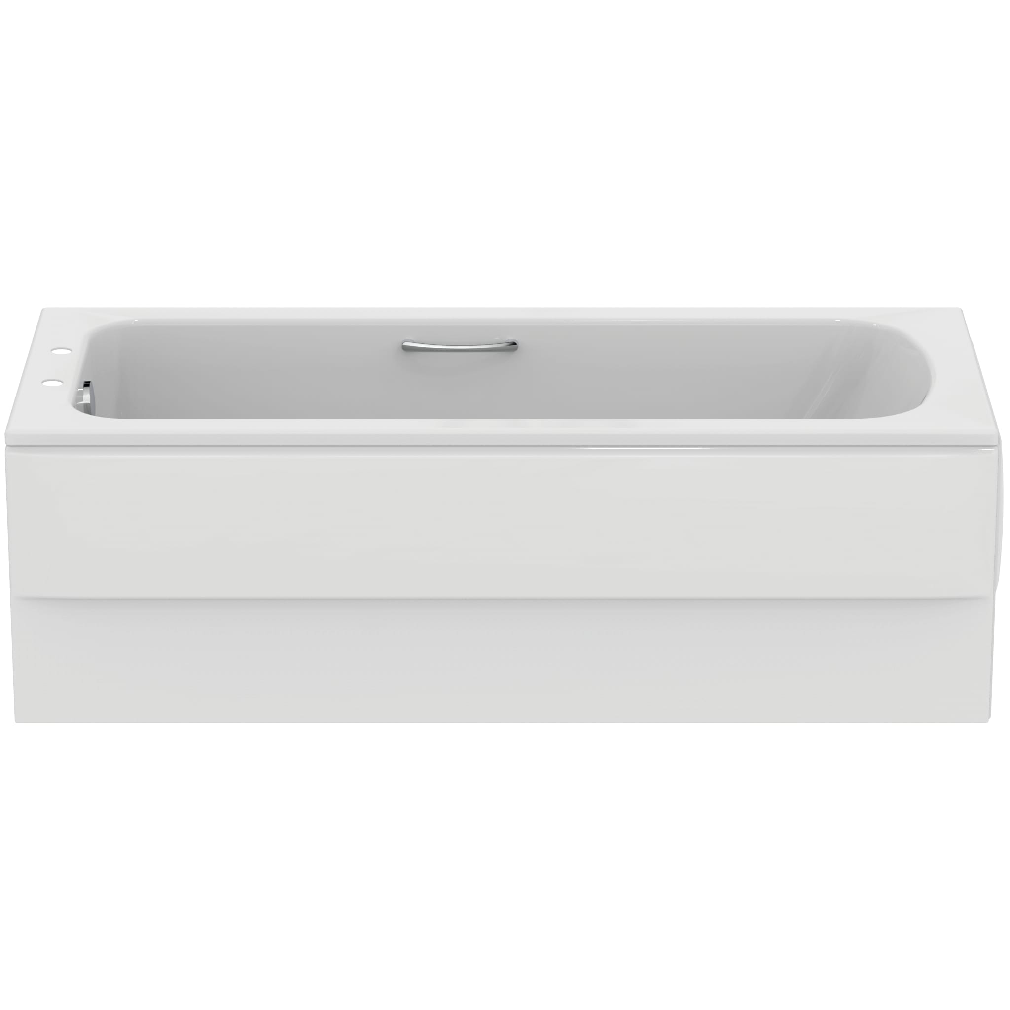Armitage Shanks Sandringham 21 170cm x 70cm 2 taphole bath with chrome plated handgrips and tread pattern.