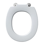 Armitage Shanks Contour 21 toilet seat only with top fixing hinges and retaining buffers, white.