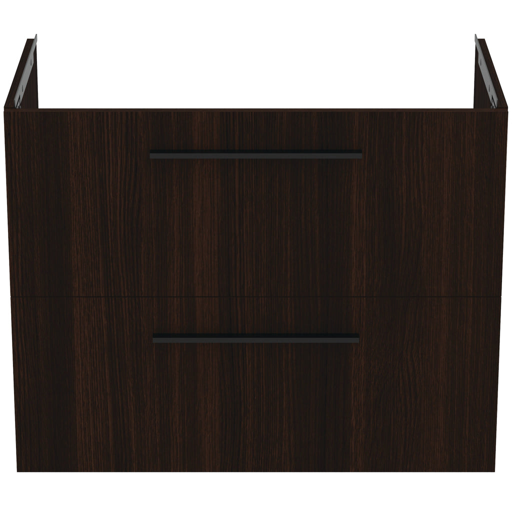 Ideal Standard i.Life A Wall Hung Vanity Unit 800W x 440mmD 2 Drawers Coffee Oak