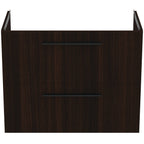 Ideal Standard i.Life A Wall Hung Vanity Unit 800W x 440mmD 2 Drawers Coffee Oak