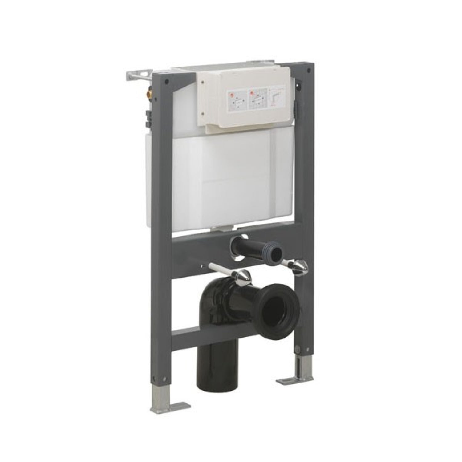 Crosswater 0.82m Height Wall Hung Toilet Support Frame WCF82X50+2