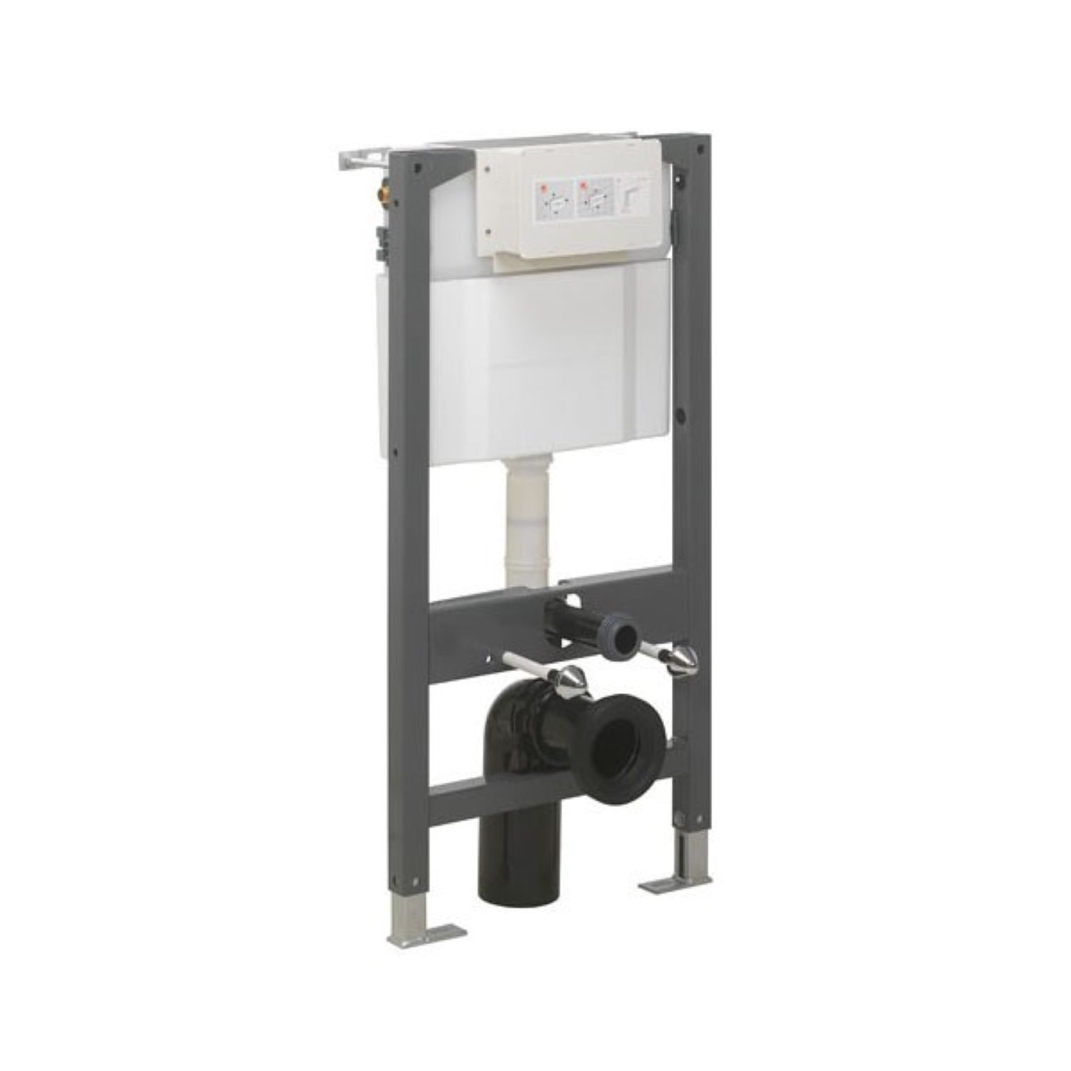 Crosswater 0.98m Height Wall Hung Toilet Support Frame WCF98X50+2