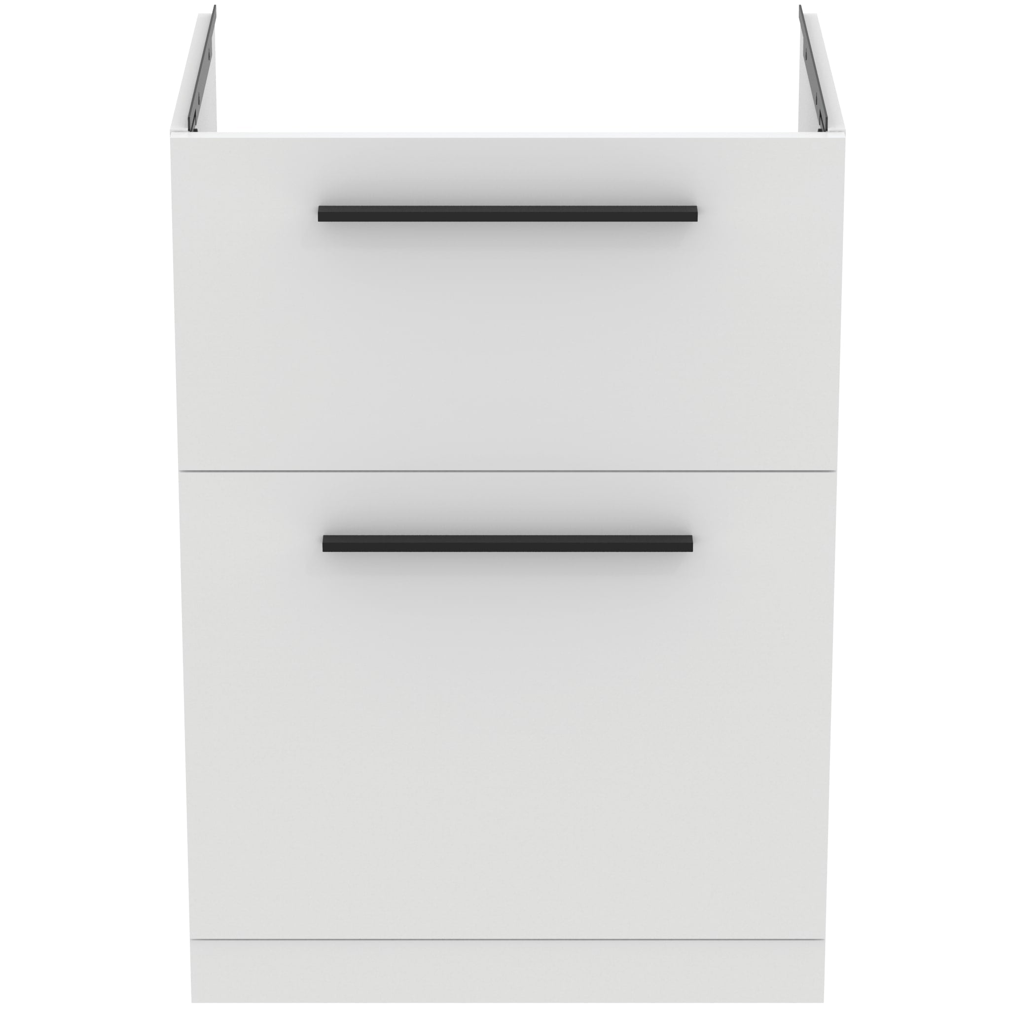 Ideal Standard i.Life A 600mm floor standing vanity unit with 2 drawers (separate handles required), matt white