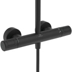 Ideal Standard Ceratherm T25+ Thermostatic Dual Outlet Thermostatic  Bar Shower Mixer Silk Black