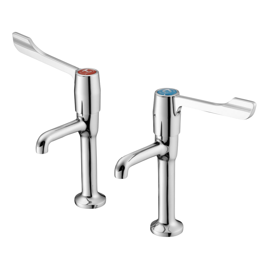 Armitage Shanks Markwik " lever action high neck pillar taps.