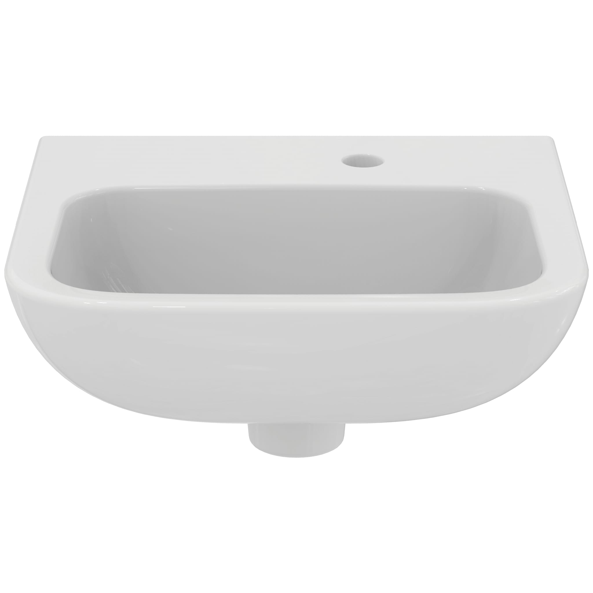Armitage Shanks Portman 21 40cm 1 right-hand taphole washbasin, no overflow or chainstay hole.