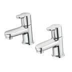 Ideal Standard Concept Blue Basin Pillar Taps Chrome