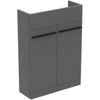 Ideal Standard i.Life S Slimline Floorstanding 2 Doors Semi-Recess Unit 600(W)mm Quartz Grey Matt