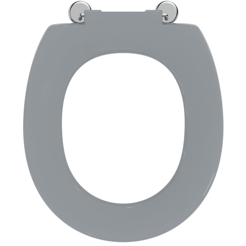 Armitage Shanks Contour 21 toilet seat only with top fixing hinges and retaining buffers, grey