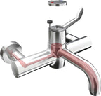 Armitage Shanks Markwik 21+ panel mounted thermostatic basin mixer, single sequential lever, demountable with detachable spout.
