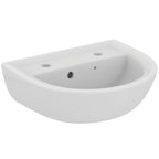 Armitage Shanks Sandringham 21 45cm 2 taphole handrinse pedestal basin with overflow and chainstay hole