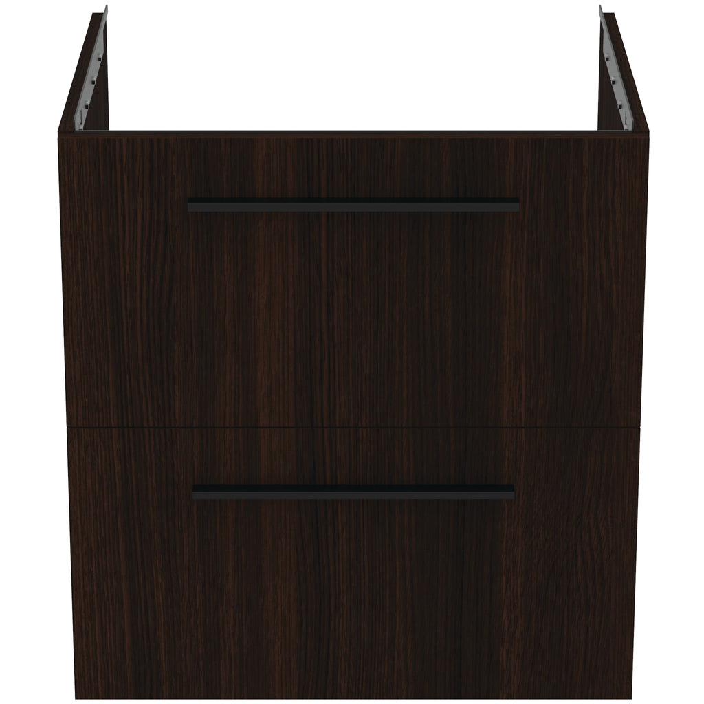 Ideal Standard i.Life B 600mm Wall Hung Vanity Unit With 2 Drawers Coffee Oak