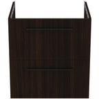 Ideal Standard i.Life B 600mm Wall Hung Vanity Unit With 2 Drawers Coffee Oak