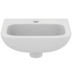 Armitage Shanks Contour 21 37cm 1 taphole handrinse washbasin, no overflow, no chainstay hole, bottom outlet.