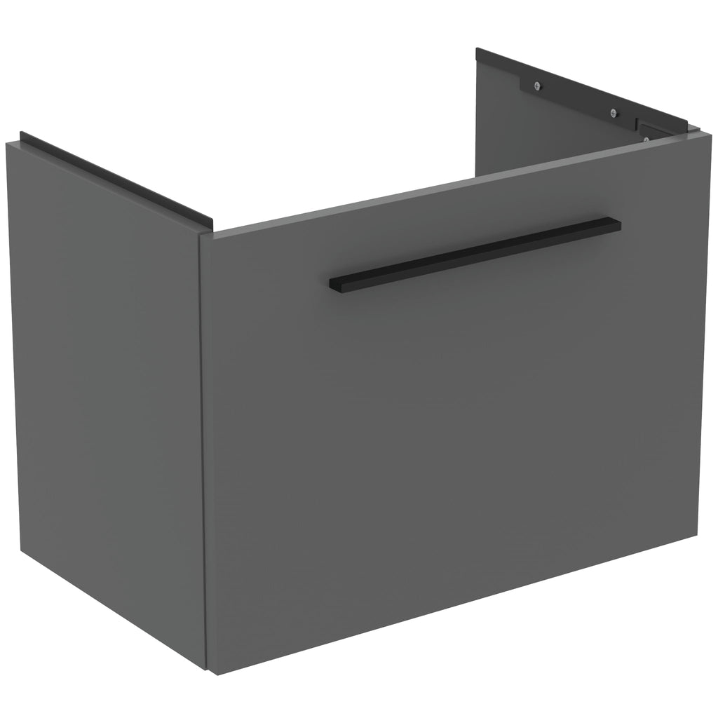 Ideal Standard i.Life S Wall Hung 1 Drawer Vanity Unit 600(W)mm Quartz Grey Matt