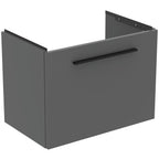 Ideal Standard i.Life S Wall Hung 1 Drawer Vanity Unit 600(W)mm Quartz Grey Matt