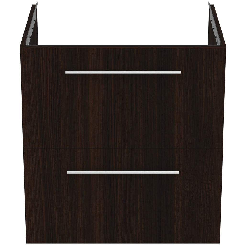 Ideal Standard i.Life B 600mm Wall Hung Vanity Unit With 2 Drawers Coffee Oak