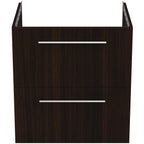 Ideal Standard i.Life B 600mm Wall Hung Vanity Unit With 2 Drawers Coffee Oak