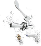 Armitage Shanks Markwik 21+ panel mounted thermostatic basin mixer, single sequential lever, demountable with detachable spout.