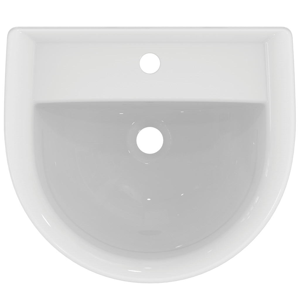 Armitage Shanks Sandringham 21 50cm 1 taphole semi-countertop basin with overflow, no chainstay hole