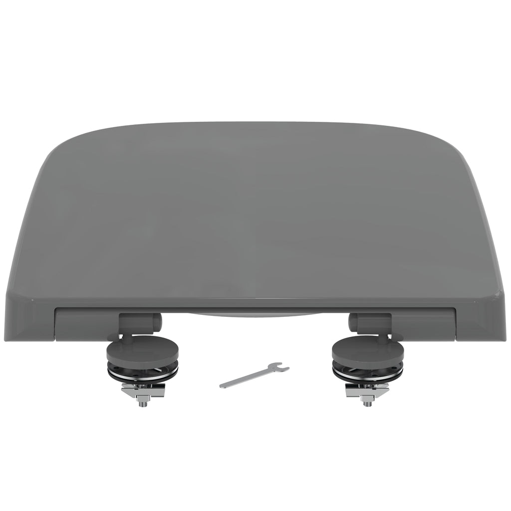 Ideal Standard i.Life B toilet seat and cover, slow close, Gloss Grey