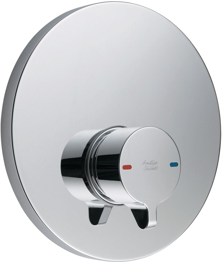 Armitage Shanks Avon 21 Self Closing Built-in Thermoshower Valve - Push Button Chrome