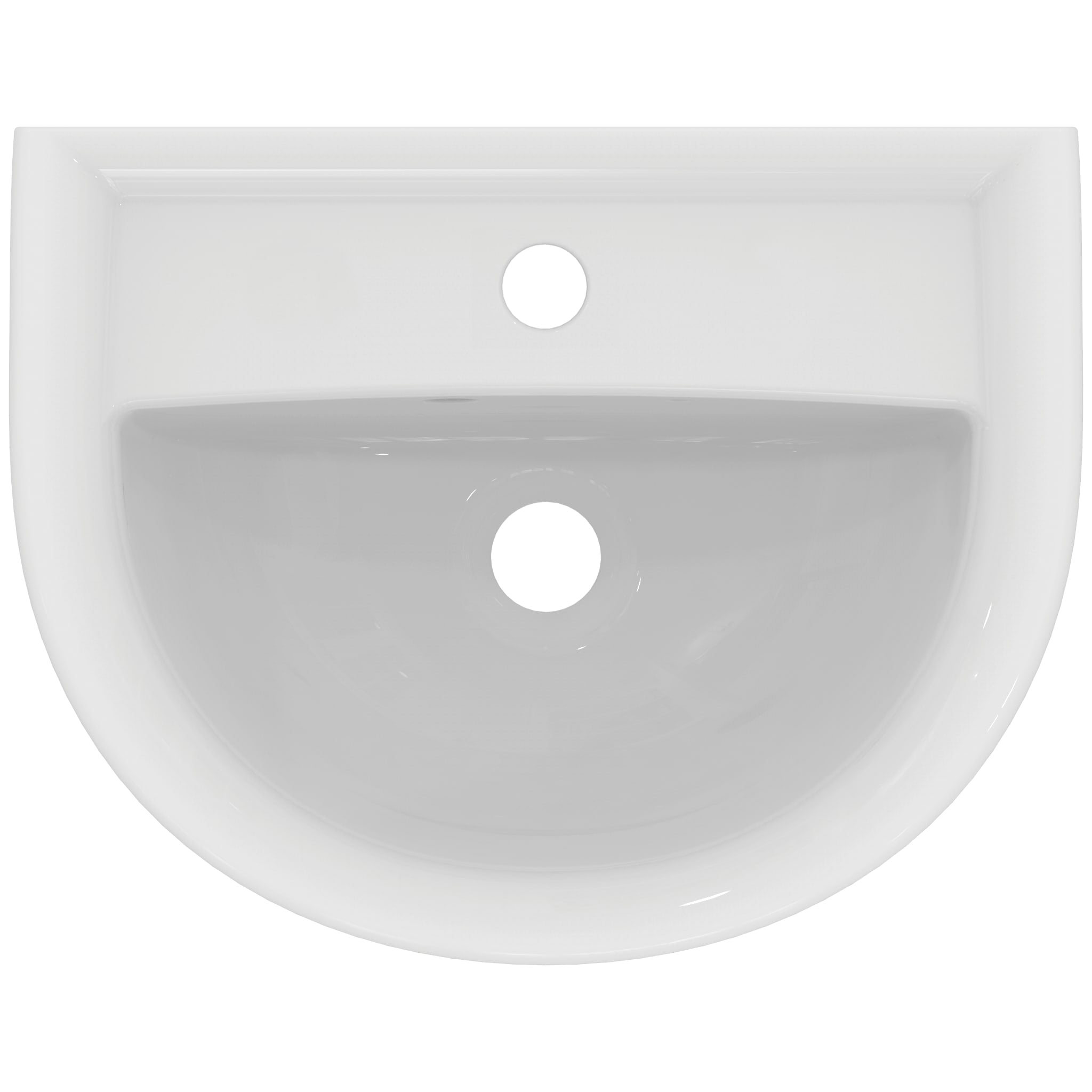 Armitage Shanks Sandringham 21 45cm 1 taphole handrinse pedestal basin with overflow, no chainstay