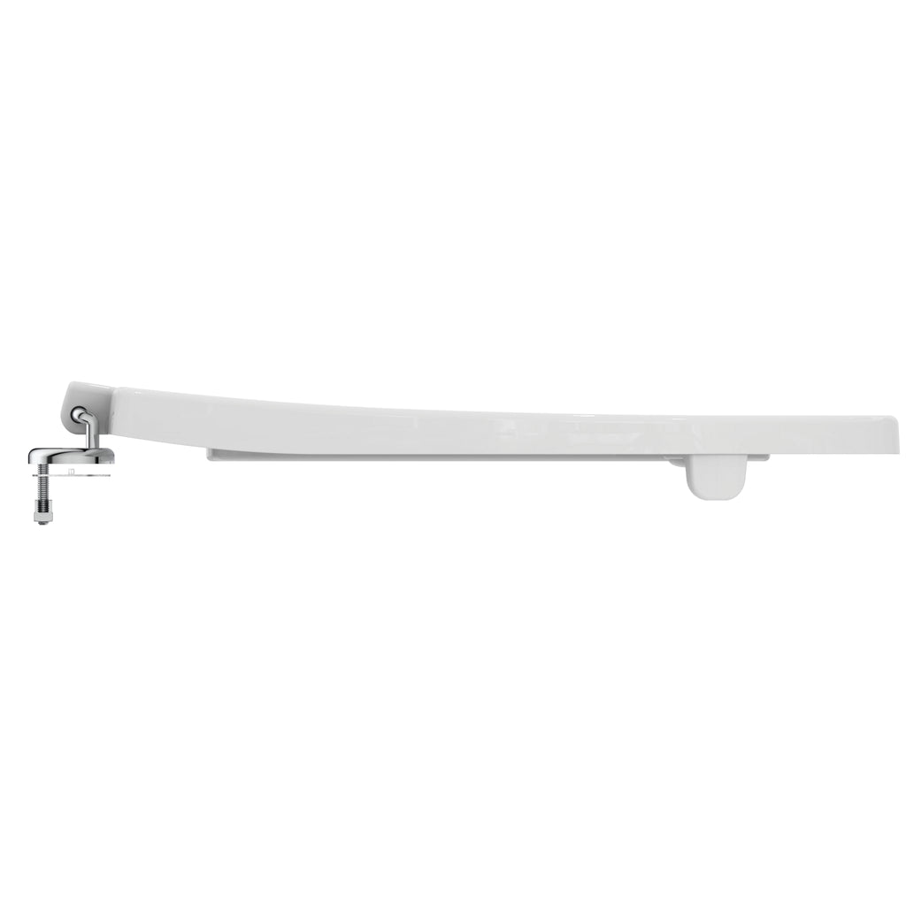 Armitage Shanks Contour 21 toilet seat only with bottom fix hinges for 355mm high toilet bowls, white.