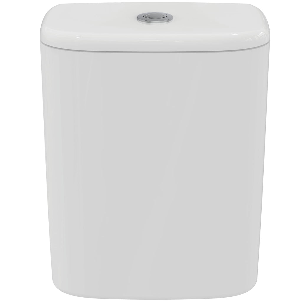 Ideal Standard Tesi close coupled delay fill 4/2 6 litre cistern with dual flush valve, bottom supply and internal overflow