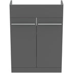 Ideal Standard i.Life S Slimline Floorstanding 2 Doors Semi-Recess Unit 600(W)mm Quartz Grey Matt