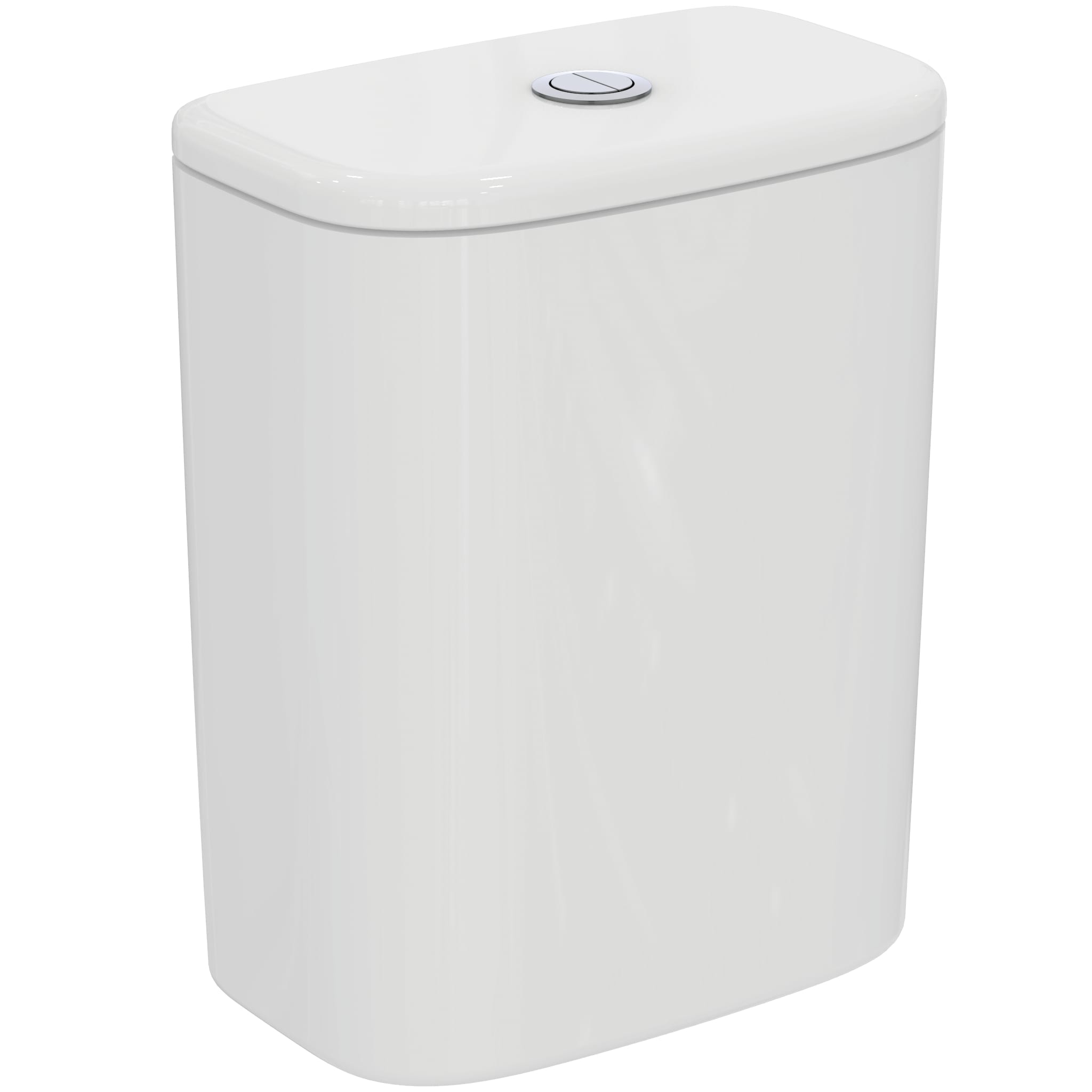 Ideal Standard Tesi close coupled delay fill 4/2 6 litre cistern with dual flush valve, bottom supply and internal overflow