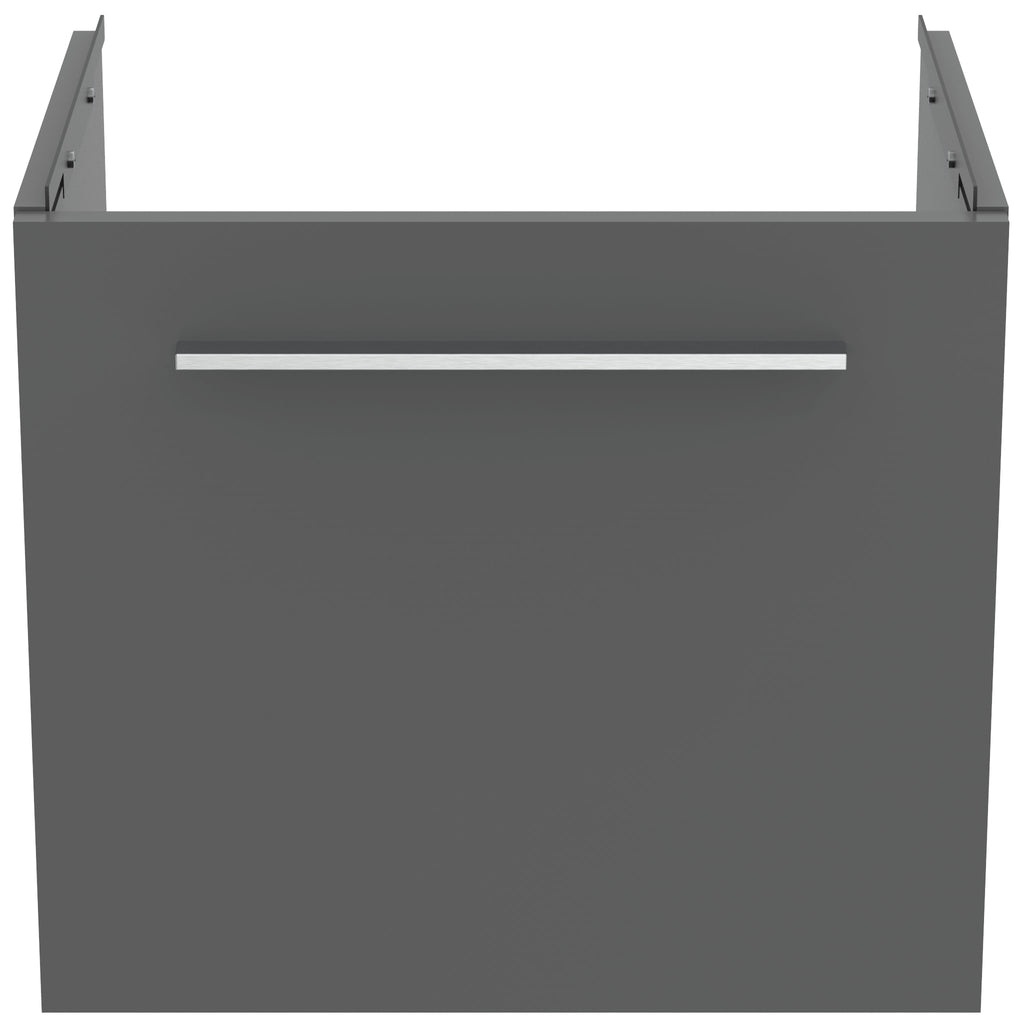 Ideal Standard i.Life S Wall Hung 1 Drawer Vanity Unit 500(D)mm Quartz Grey Matt